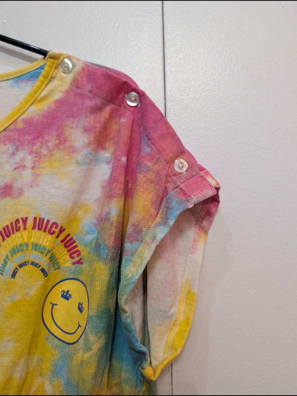Juicy Couture Tie-Dye Romper With Fun Graphics - Picture 6 of 16